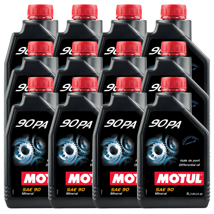 Motul 90 PA SAE 90 Mineral Limited Slip Differential Gear Oil 1L Pack of 12