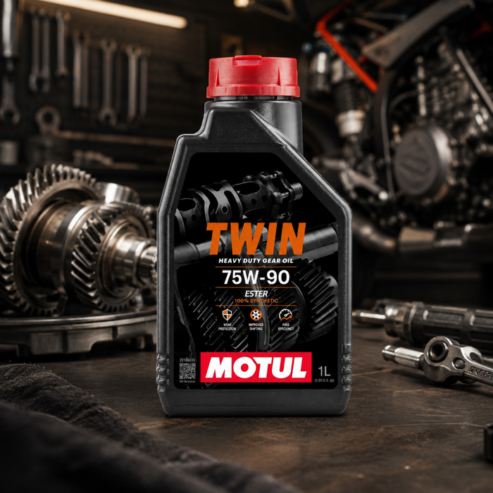 Motul Twin Gear 75W-90 100% Synthetic Ester Motorcycle Transmission Oil 1L Pack of 3