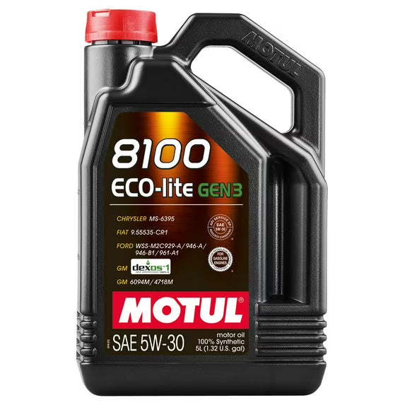 Motul 8100 ECO-LITE GEN3 5W-30 4X5L US CAN 101667