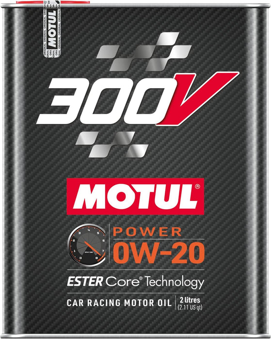 Motul 300V 0W20 POWER Car Racing Oil Full Synthetic Engine Lubricant 2L per Bottle High Performance 4-Stroke Ester Core