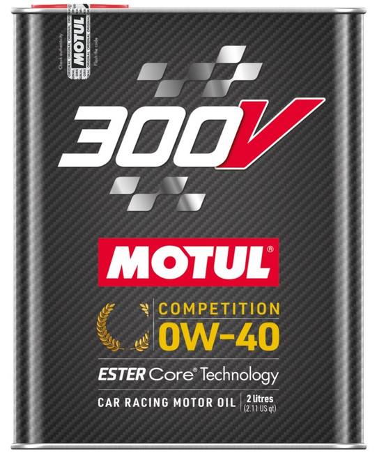 Motul 300V Competition 0W40 Motor Oil 100% Synthetic Engine Oil Car Racing Oil Ester Core Technology, 2L (2.1 qt.)