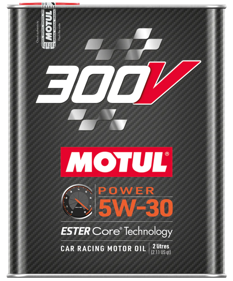 Motul 300V Ester Core Technology 5W30 POWER Car Racing Oil, 2L (2.1 qt.)
