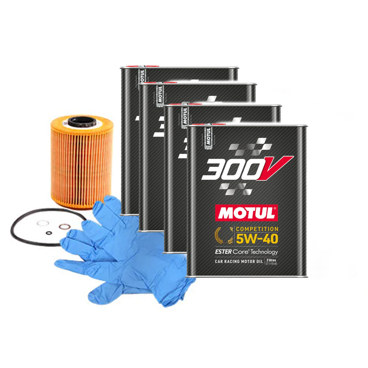 BMW M3 & M4 2014+ Motul 300V 5w40 Racing Engine Oil Change Kit 