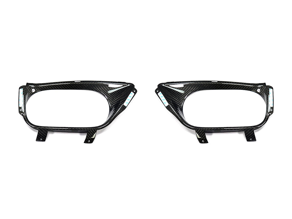 AutoTecknic Dry Carbon Exhaust Shield - Nissan R35 GTR