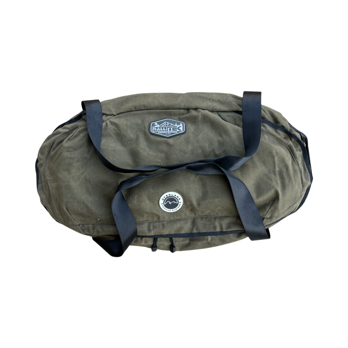 Rallitek Overland Vehicle Systems x RalliTEK Large Duffle with Handle and Straps - Waxed Canvas