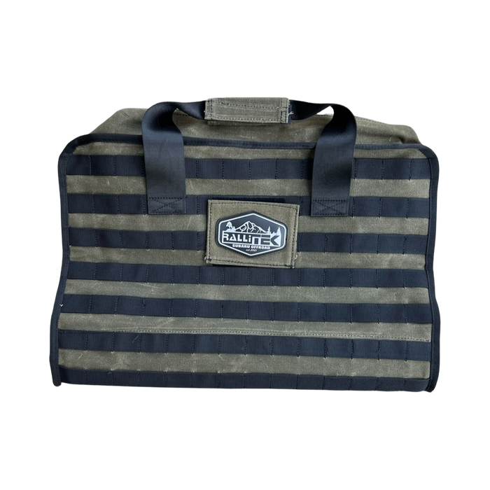 Rallitek Overland Vehicle Systems X RalliTEK Canyon Large Recovery Bag With Handle And Straps - Waxed Canvas