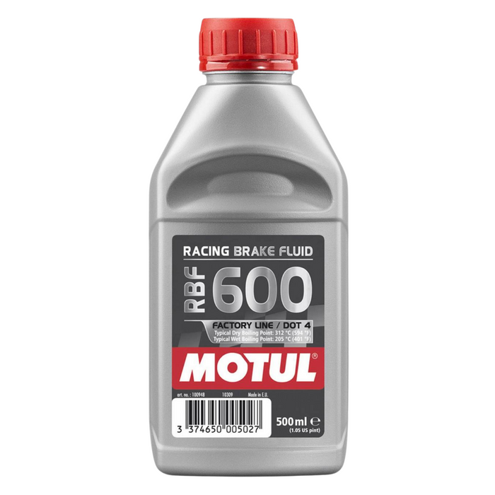 Motul RBF 600 Factory Line 100% Synthetic Racing Brake Fluid 500ml 100949 1 Pack