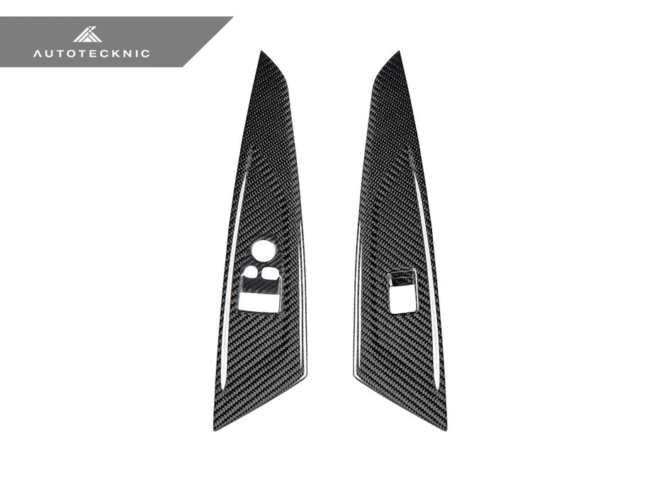 AutoTecknic Dry Carbon Window Switch Panel Trim Set - G22 4-Series