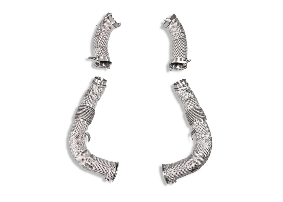 BMW S68 MaxFlow Downpipes G9X M5 / X5M60i / X6M60i / LCI X5M/X6M - Yonristic Performance