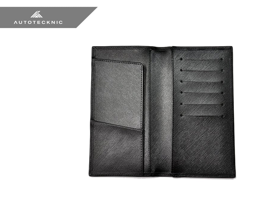 AutoTecknic Carbon Fiber Leather Checkbook Holder