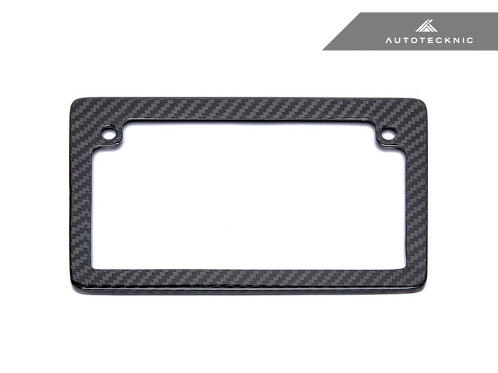 AutoTecknic Dry Carbon Fiber Motorcycle License Plate Frame (US Only)