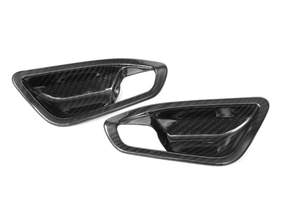 AutoTecknic Dry Carbon Interior Door Handle Trim Set - BMW F87 M2 | F22 2-Series | F20 1-Series
