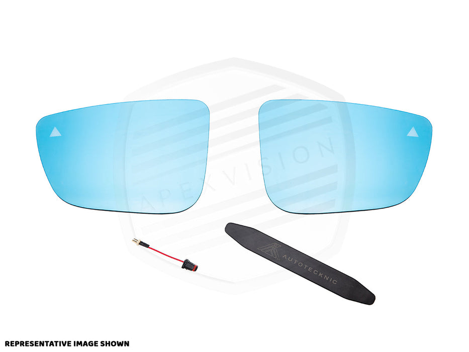 ApexVision Blue Tinted Side View Mirror Glass Set w/ Defrost - Honda S2000 (AP1/AP2)