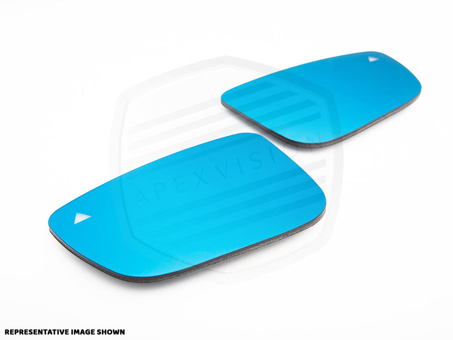 ApexVision Blue Tinted Side View Mirror Glass Set w/ Defrost - Honda S2000 (AP1/AP2)