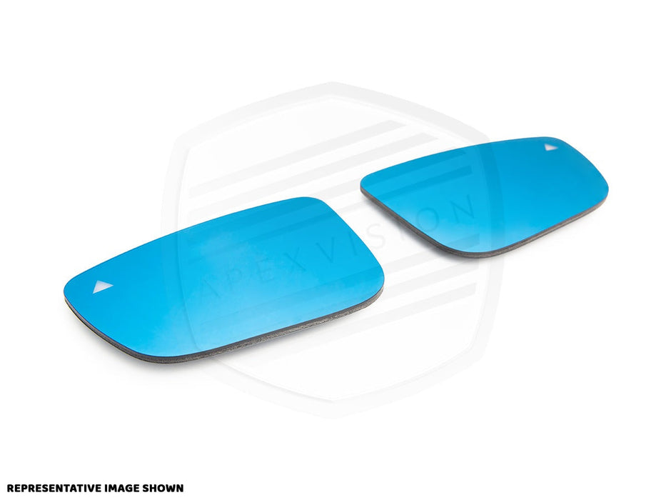 ApexVision Blue Tinted Side View Mirror Glass Set w/ Defrost - Honda S2000 (AP1/AP2)