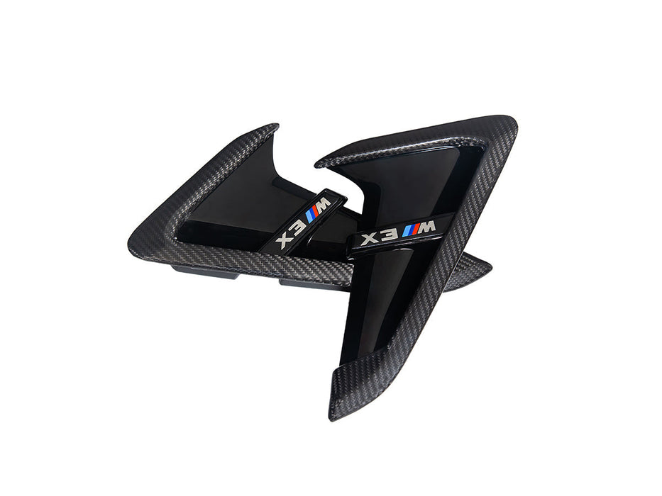 AutoTecknic Dry Carbon Gloss Black Fender Trim Set - BMW F97 X3M | F98 X4M