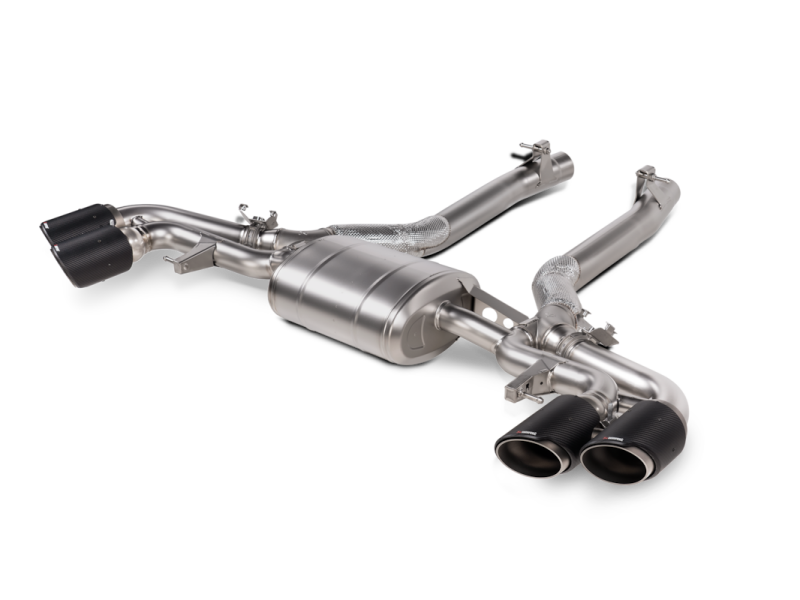 Akrapovic 2024+ BMW X5M / X6M (Face Lift) Slip-On Line (Titanium) w/Carbon Fiber Tips
