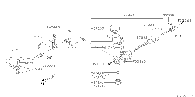 DBest Subaru 37230AG060 Clutch Master Cylinder 2008-2009 Subaru 37230AG060