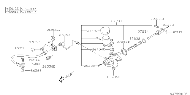 OEM Clutch Master Cylinder for Subaru Forester