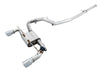 AWE Tuning Ford Focus RS SwitchPath Cat-Back Exhaust - Chrome Silver Tips