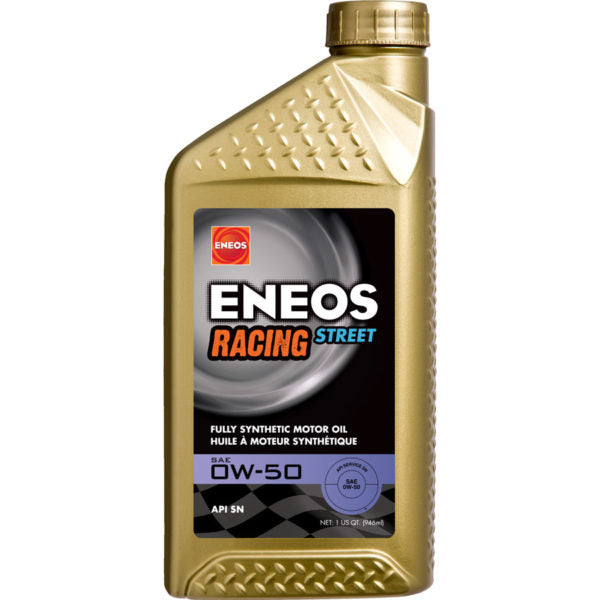 ENEOS Racing Street 0W-50 Fully Synthetic Motor Oil, 1 Quart bottle, part 3902-300
