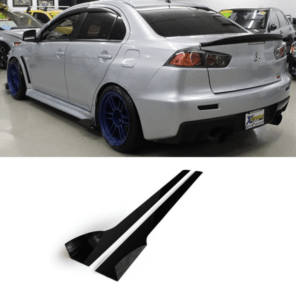 2007-2015 Mitsubishi Evo X/Ralliart V2 Side Skirt Extensions