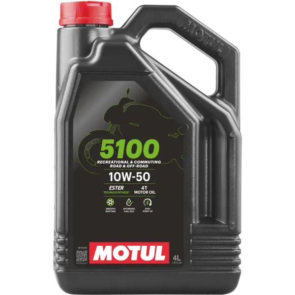Motul (104076) 5100 10W-50 4T Motor Oil 4 Liter