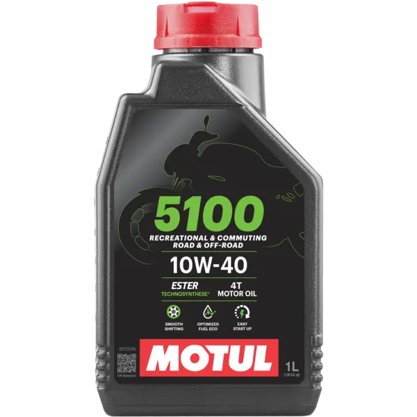 Motul (104066) 5100 10W-40 4T Motor Oil 1 Liter