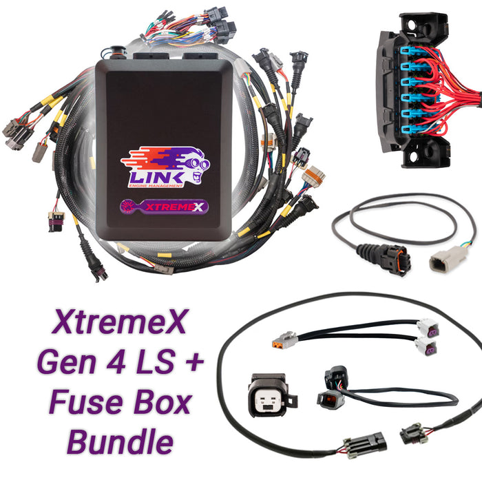 Link Engine Management Gen4 LS Drive-By-Wire & Fuse Box Bundle: G4X XtremeX ECU + LS Engine Harness bundle