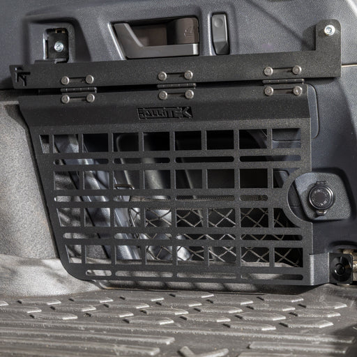 subaru outback molle panel installed in rear cargo storage area