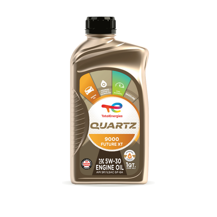 TotalEnergies Quartz 9000 Future XT 5W-30 synthetic motor oil, 1 US quart bottle, front label, part 191639