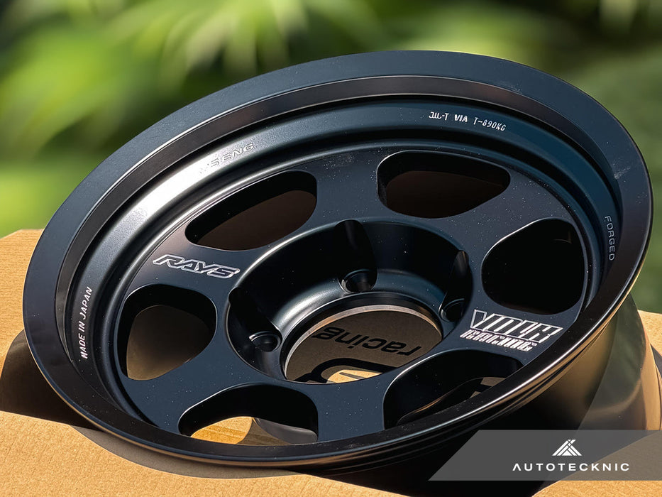 Volk Racing TE37XT Black Shadow LTD 16x8 +0 5x150 Matte Translucent Black - Land Cruiser / Tundra / LX570 (Set of 4)