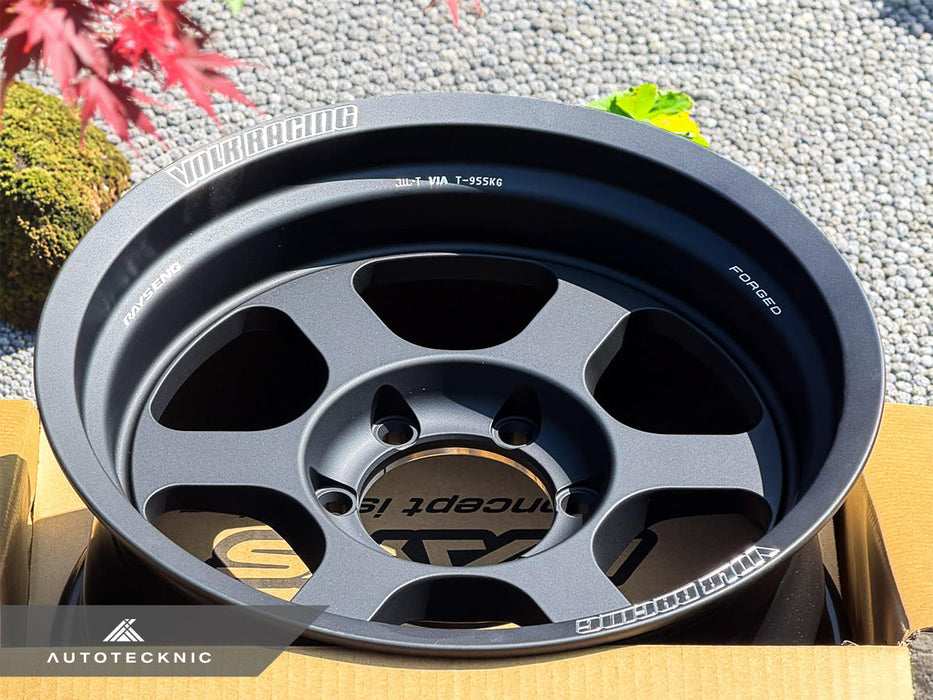 Volk Racing TE37XT M-Spec 17x8.5 -10 6x139.7 Blast Black - 6-Lug Truck / 4x4 (Set of 4)