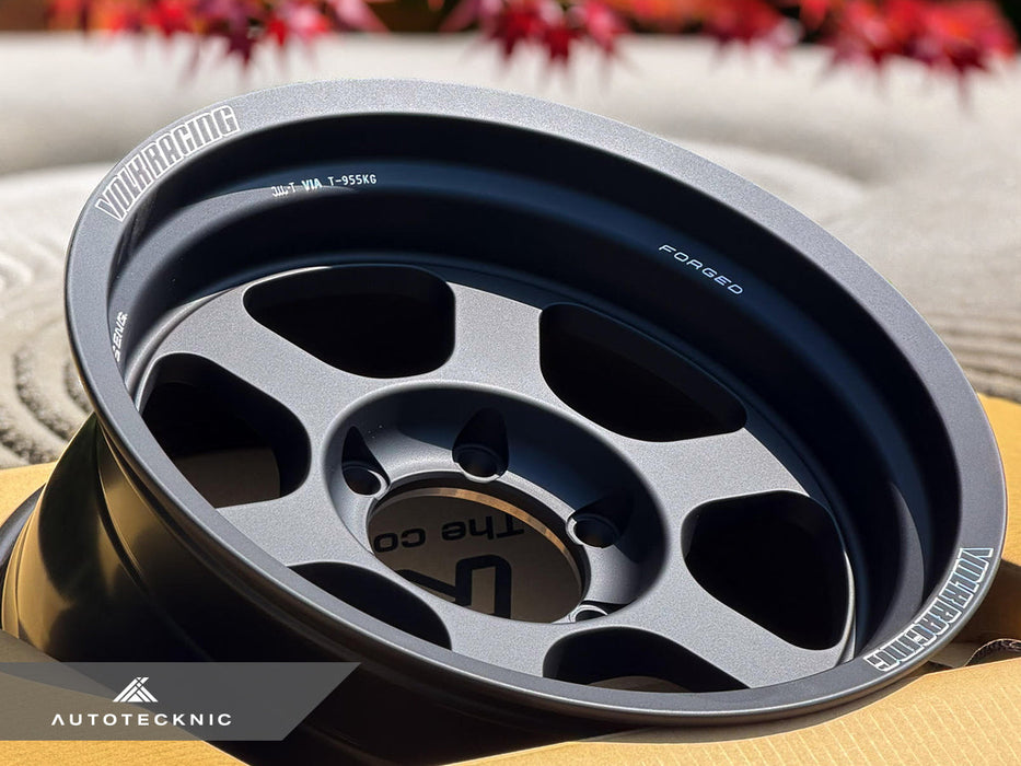 Volk Racing TE37XT M-Spec 17x8.5 -10 6x139.7 Blast Black - 6-Lug Truck / 4x4 (Set of 4)