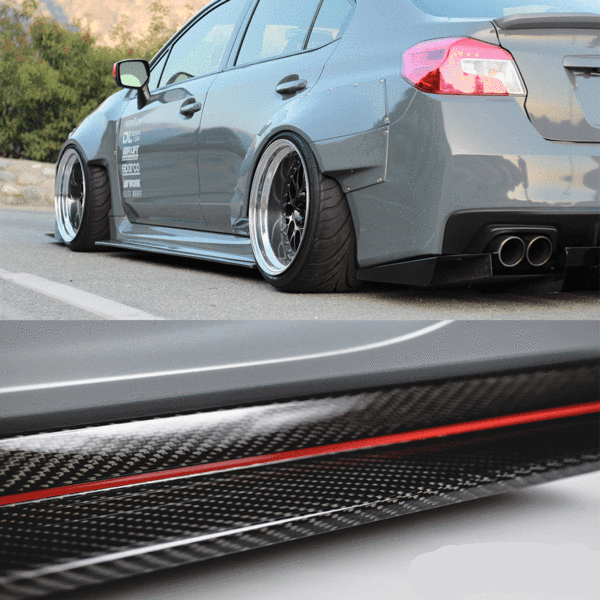 2015-2021 Subaru WRX/STI Carbon Fiber Side Skirt Extensions