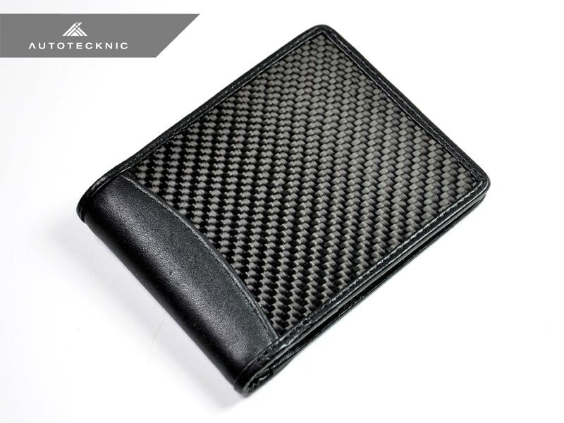 AutoTecknic Textured Matte Carbon Fiber Bi-Fold Wallet