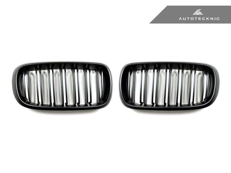 AutoTecknic Replacement Dual-Slats Glazing Black Front Grilles - F15 X5 | F16 X6