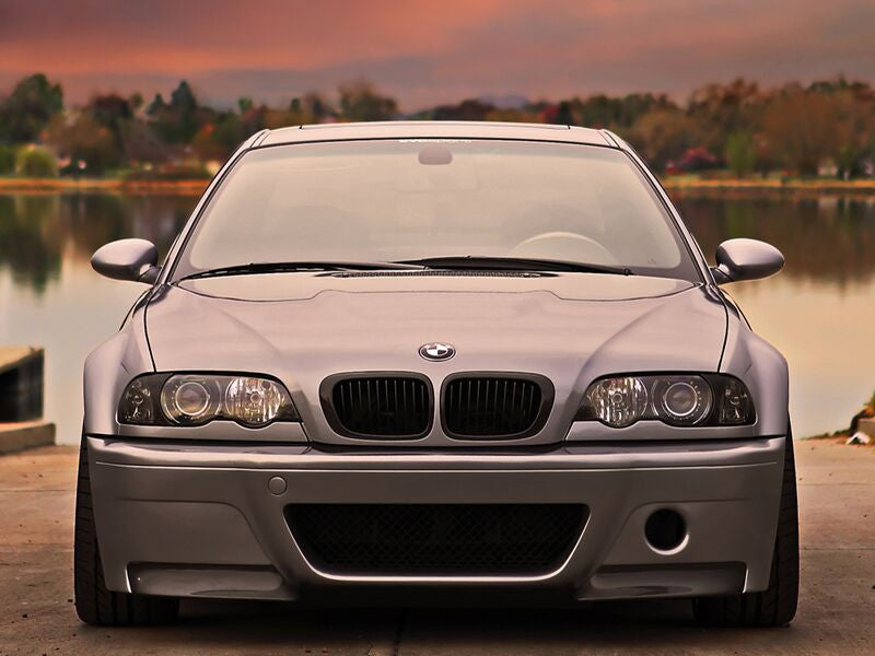 AutoTecknic Replacement Stealth Black Front Grilles - E46 Coupe, 3 Series  (pre-facelift)