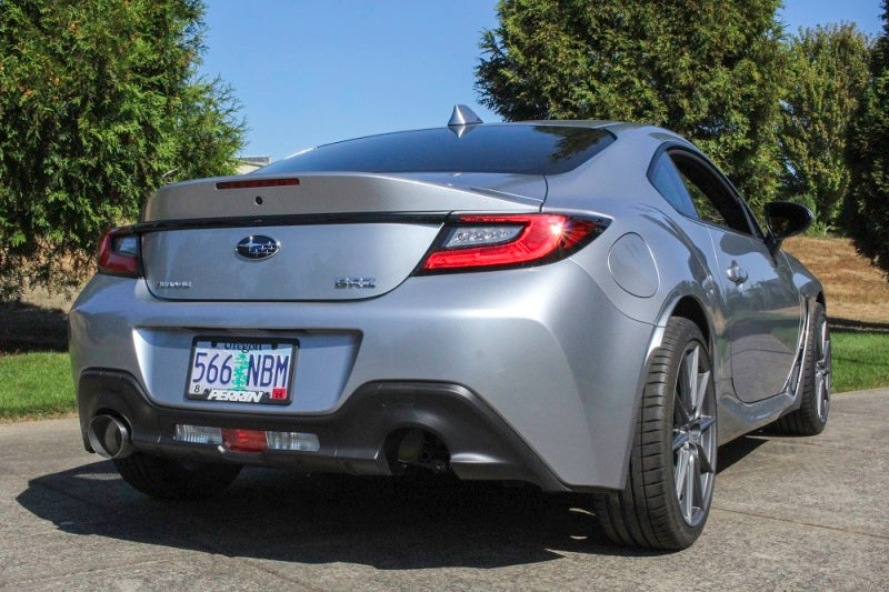 PERRIN 22-26 Subaru BRZ / Toyota GR86 Axle Back Exhaust SS (Single Side Exit w/Helmholtz Chamber)