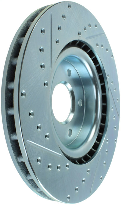 StopTech Select Sport Nissan Slotted and Drilled Left Front Rotor