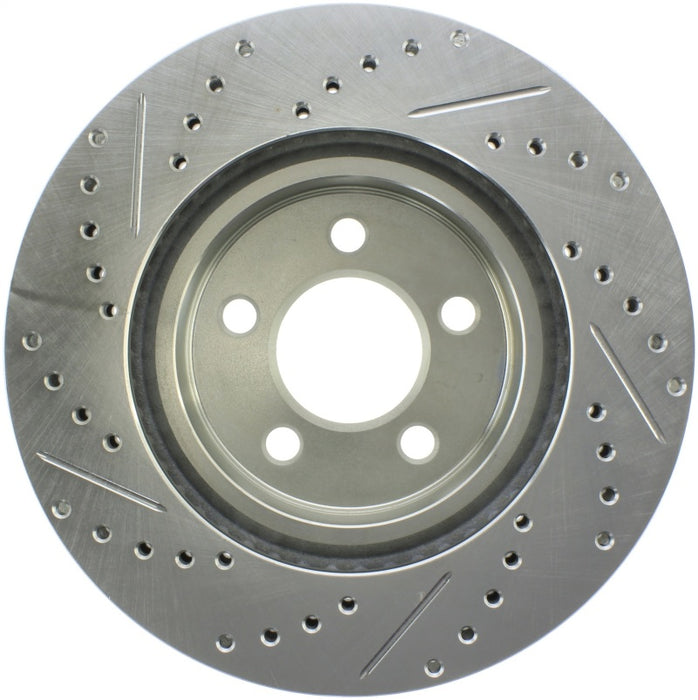 StopTech Select Sport 06-17 Dodge Charger/14-17 Chrysler 300 Slotted & Drilled Front Left Rotor