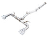 AWE Tuning Subaru BRZ/ Toyota GR86/ Toyota 86 Track Edition Cat-Back Exhaust- Chrome Silver Tips