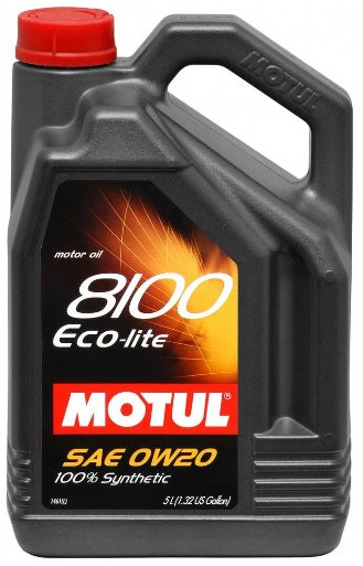 Motul 8100 0W20 Eco-Lite Engine Oil 5 Liter