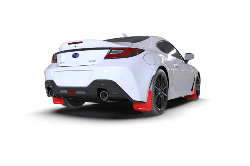 Rally Armor 2022+ Subaru BRZ / 2022+ Toyota GR86 Red UR Mud Flap w/ Wh