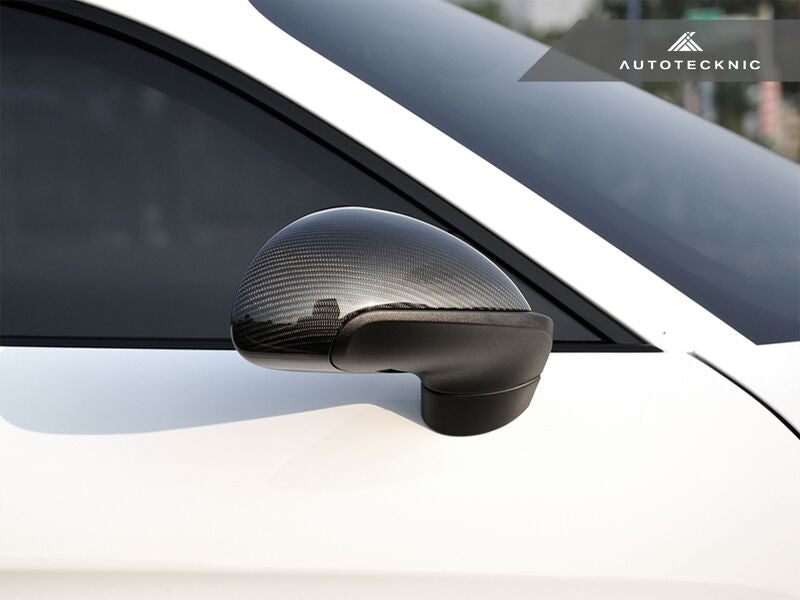 AutoTecknic Replacement Carbon Fiber Mirror Covers - Porsche 991 Carrera | 981 Cayman / Boxster