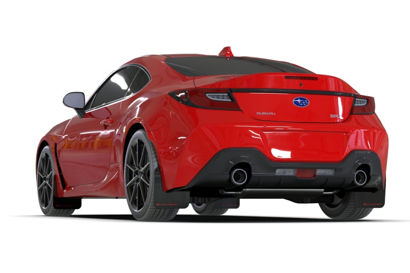 Rally Armor 22-26 Subaru BRZ / Toyota GR86 Black UR Mud Flap w/White Logo