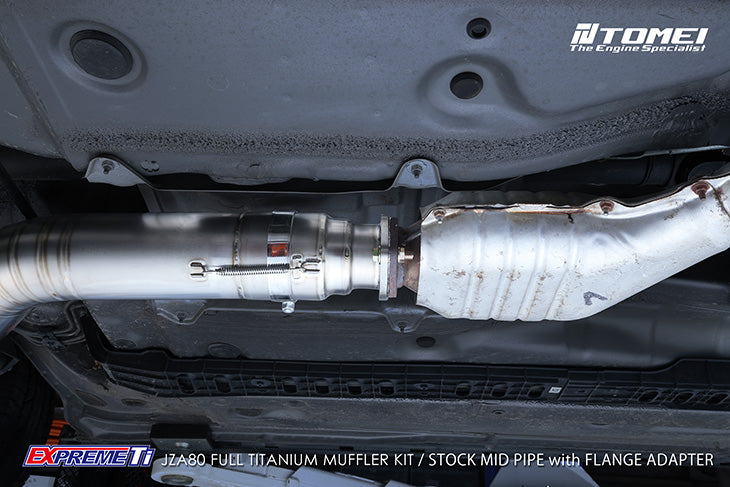 Tomei ExpremeTi Full Titanium Muffler/Mid Pipe for Toyota JZA80 Supra 6M/T 4A/T '93-'02
