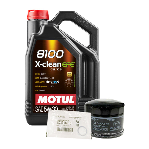 Motul X-Clean EFE 5W30 Oil Change Kit for Subaru WRX 2015+