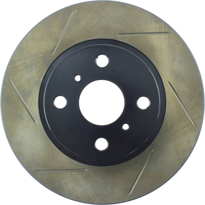 StopTech Power Slot 6/86-12/89 Toyota MR2 / 8/89-91 Corolla GTS Front Right SportStop Slotted Roto