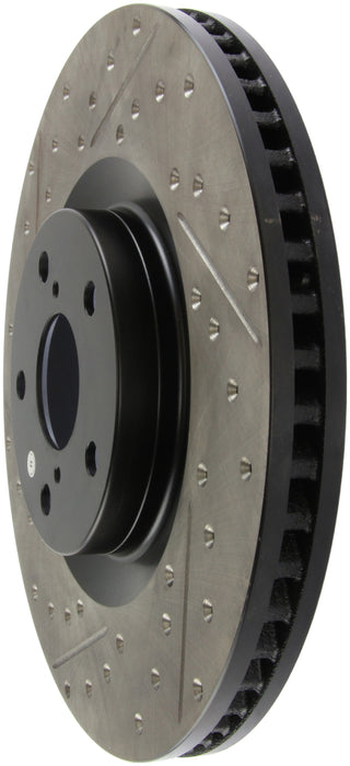 StopTech 14 Lexus IS Slotted & Drilled Front Right Rotor